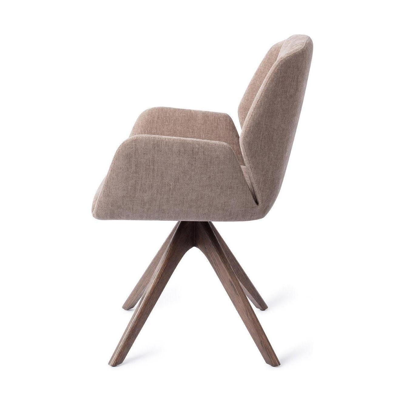 Jesper Home Myoko eetkamerstoel Greystones revolve oak walnut