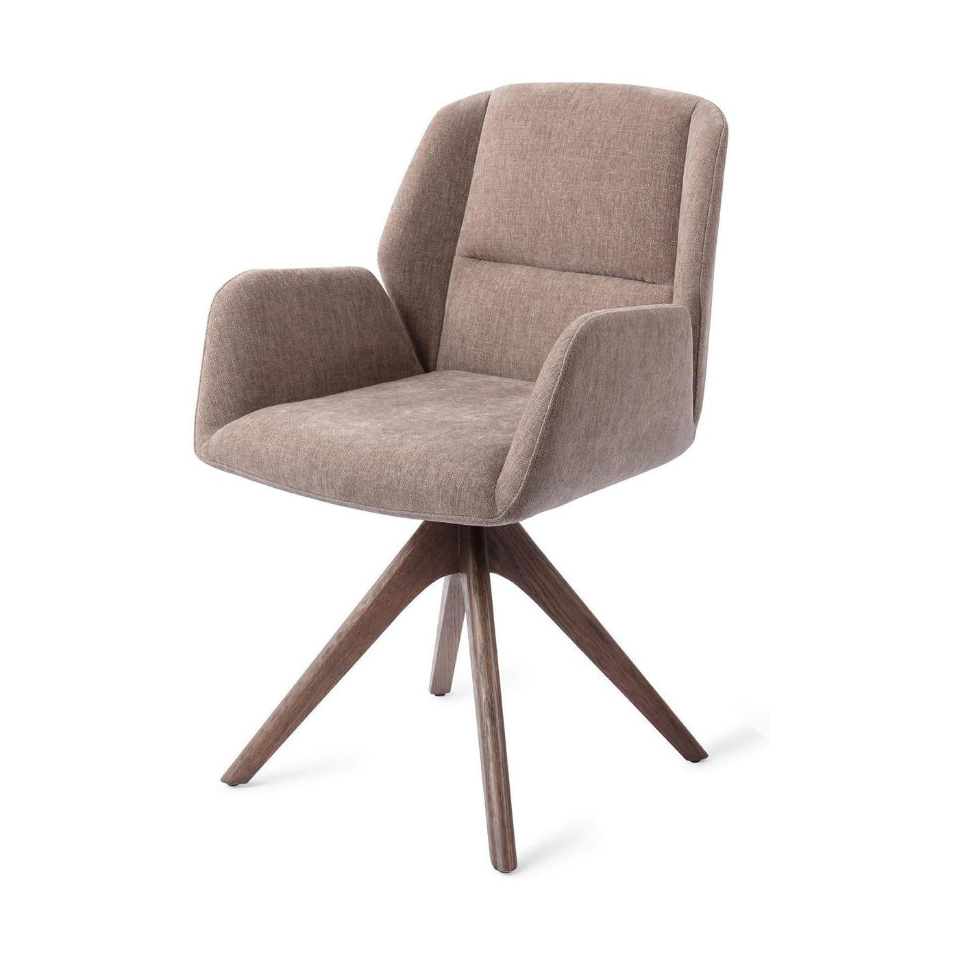 Jesper Home Myoko eetkamerstoel Greystones revolve oak walnut
