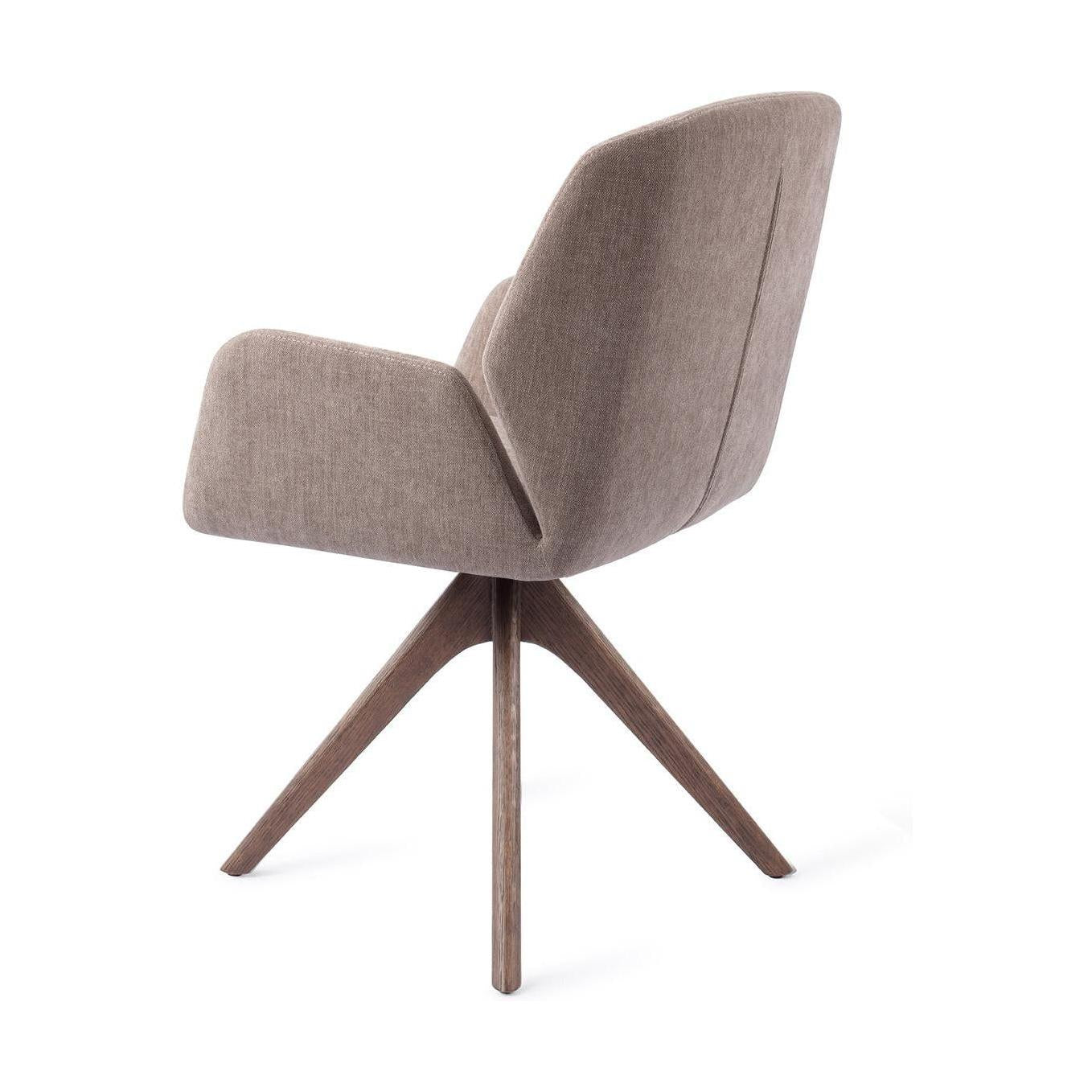 Jesper Home Myoko eetkamerstoel Greystones revolve oak walnut
