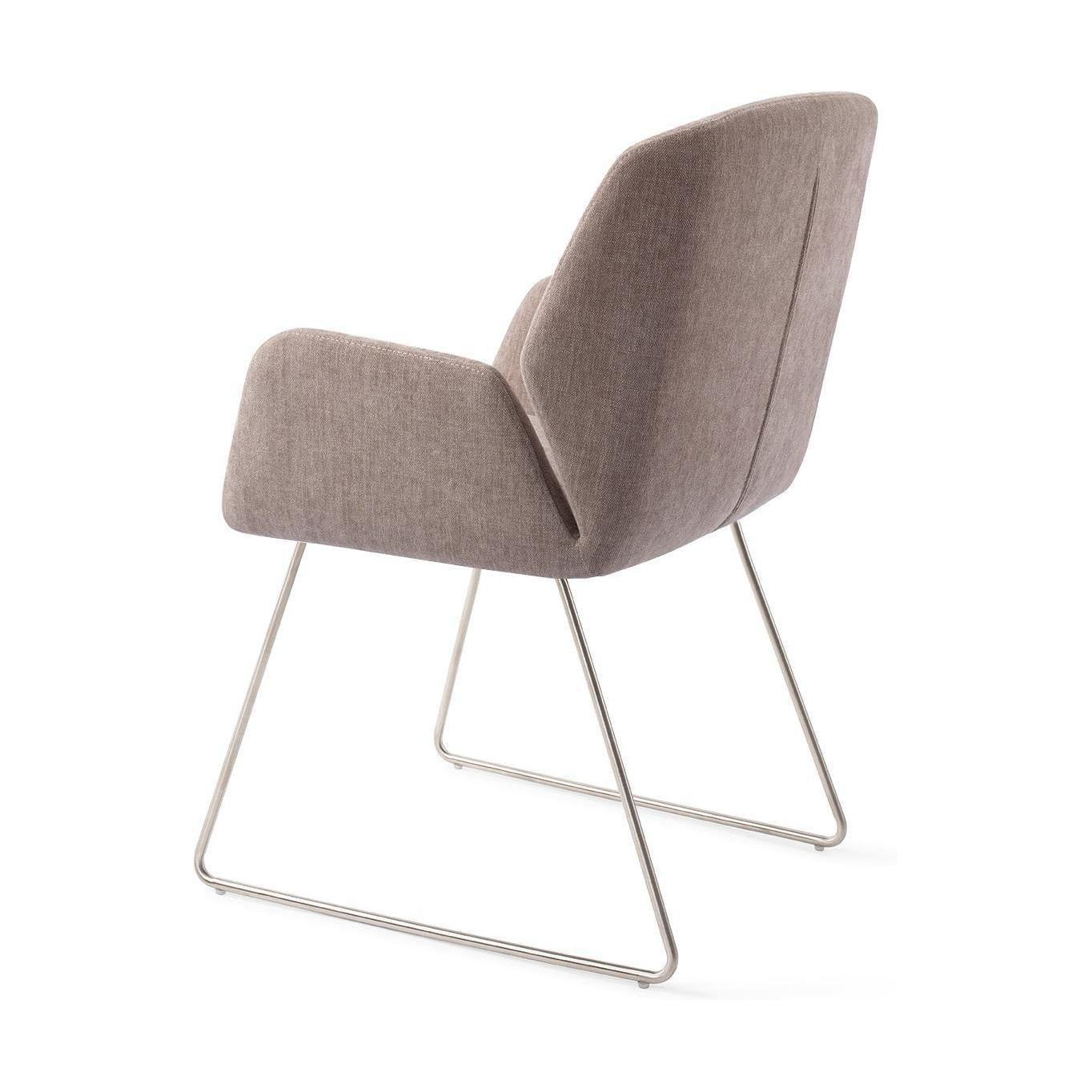 Jesper Home Myoko eetkamerstoel Greystones slide steel