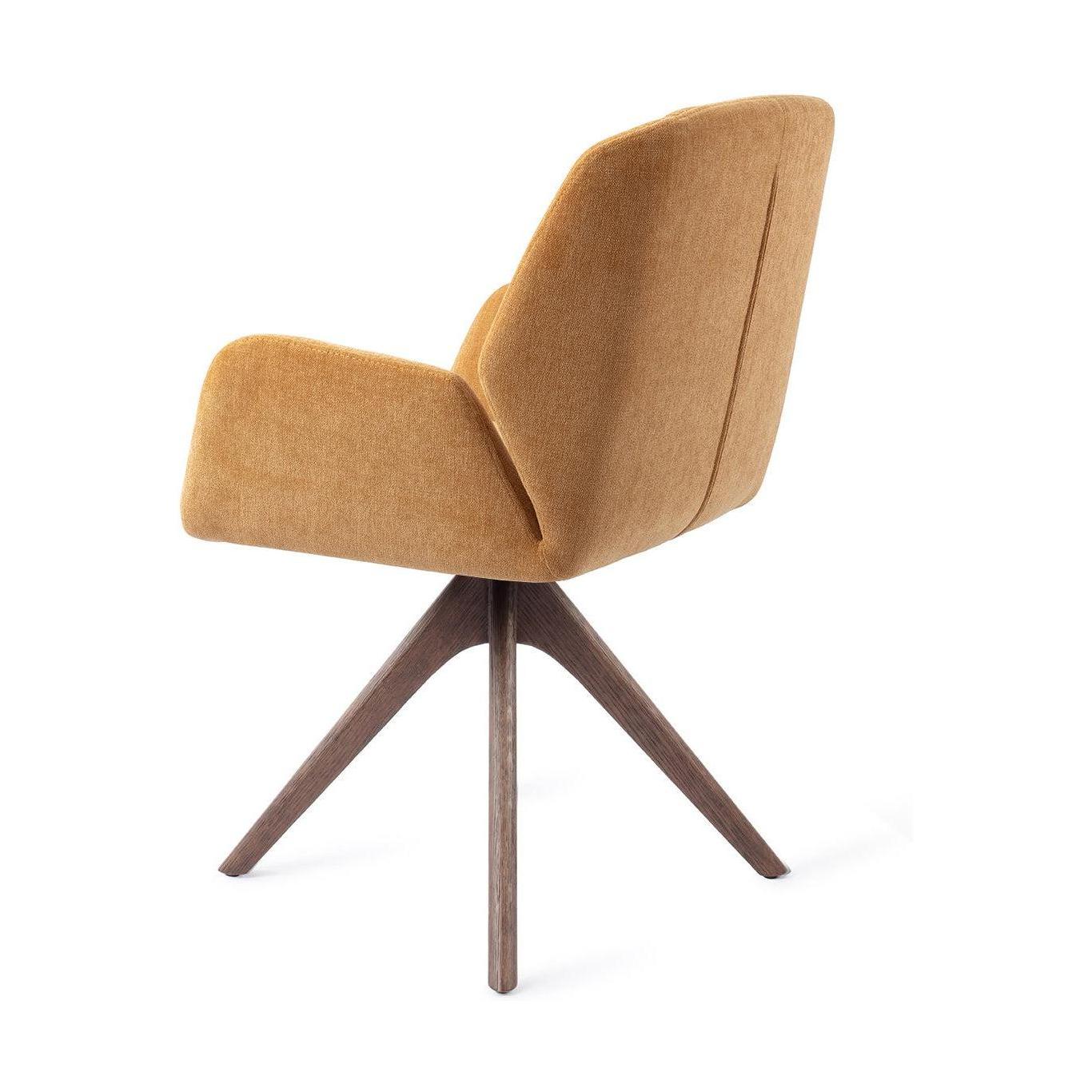 Jesper Home Myoko eetkamerstoel El Dorado revolve oak walnut