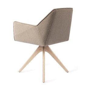 Jesper Home Tome eetkamerstoel Great Greige revolve oak bleach
