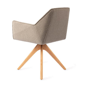 Jesper Home Tome eetkamerstoel Great Greige revolve oak natural