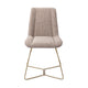 Jesper Home Umedo eetkamerstoel Grainy Greige beehive gold