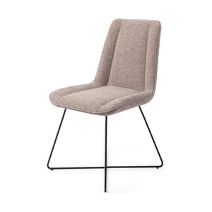 Jesper Home Umedo eetkamerstoel Grainy Greige cross black