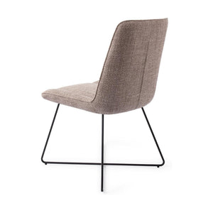 Jesper Home Umedo eetkamerstoel Grainy Greige cross black