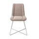 Jesper Home Umedo eetkamerstoel Grainy Greige cross steel