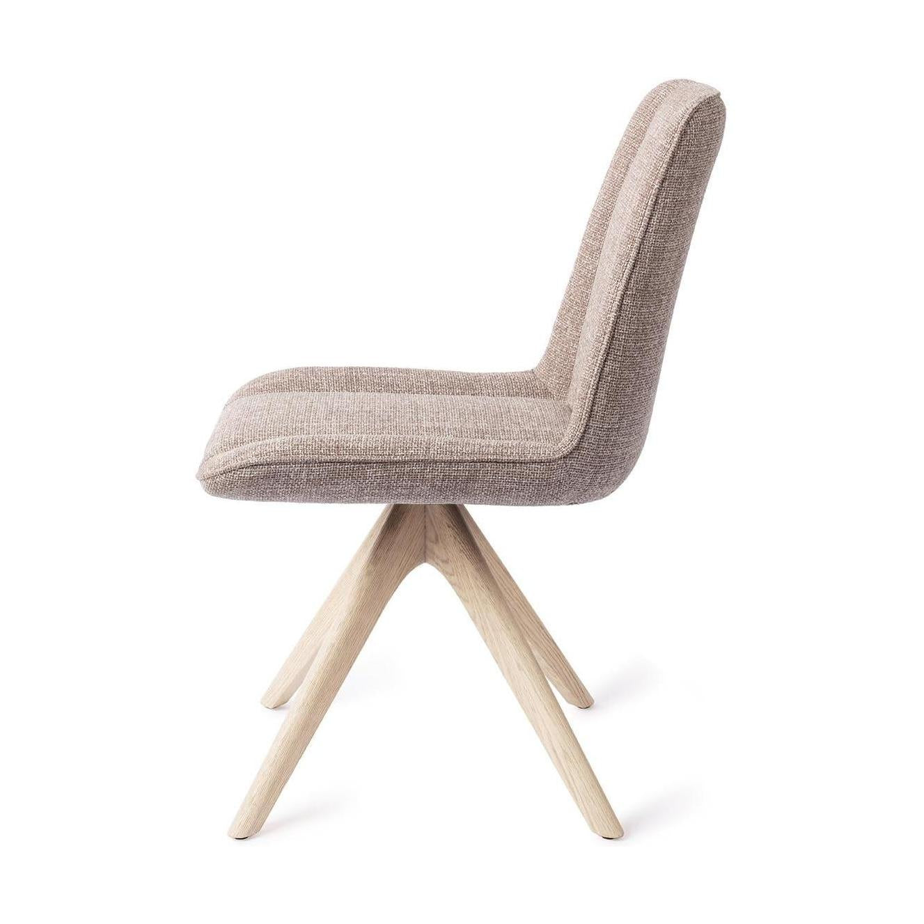 Jesper Home Umedo eetkamerstoel Grainy Greige revolve oak bleach