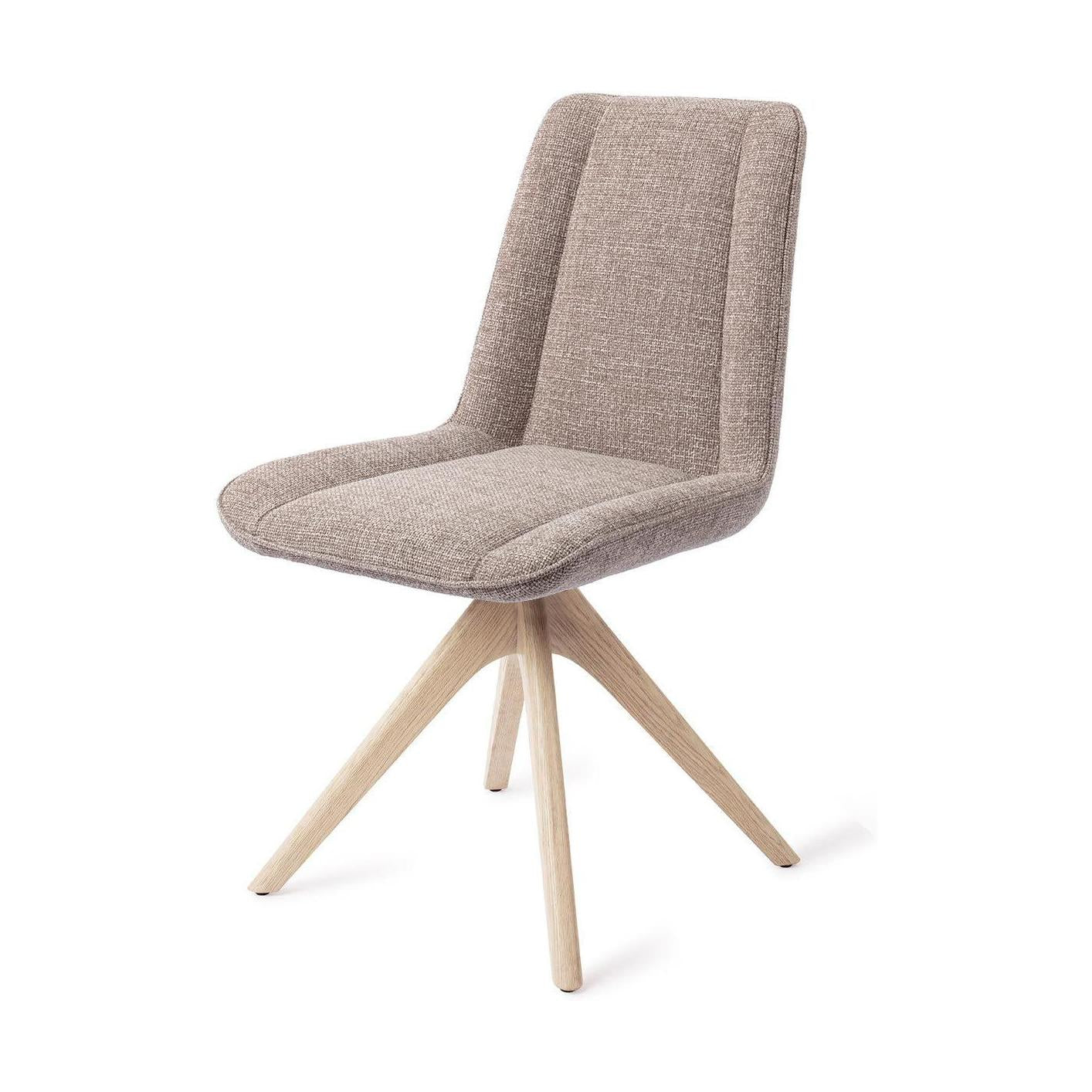Jesper Home Umedo eetkamerstoel Grainy Greige revolve oak bleach