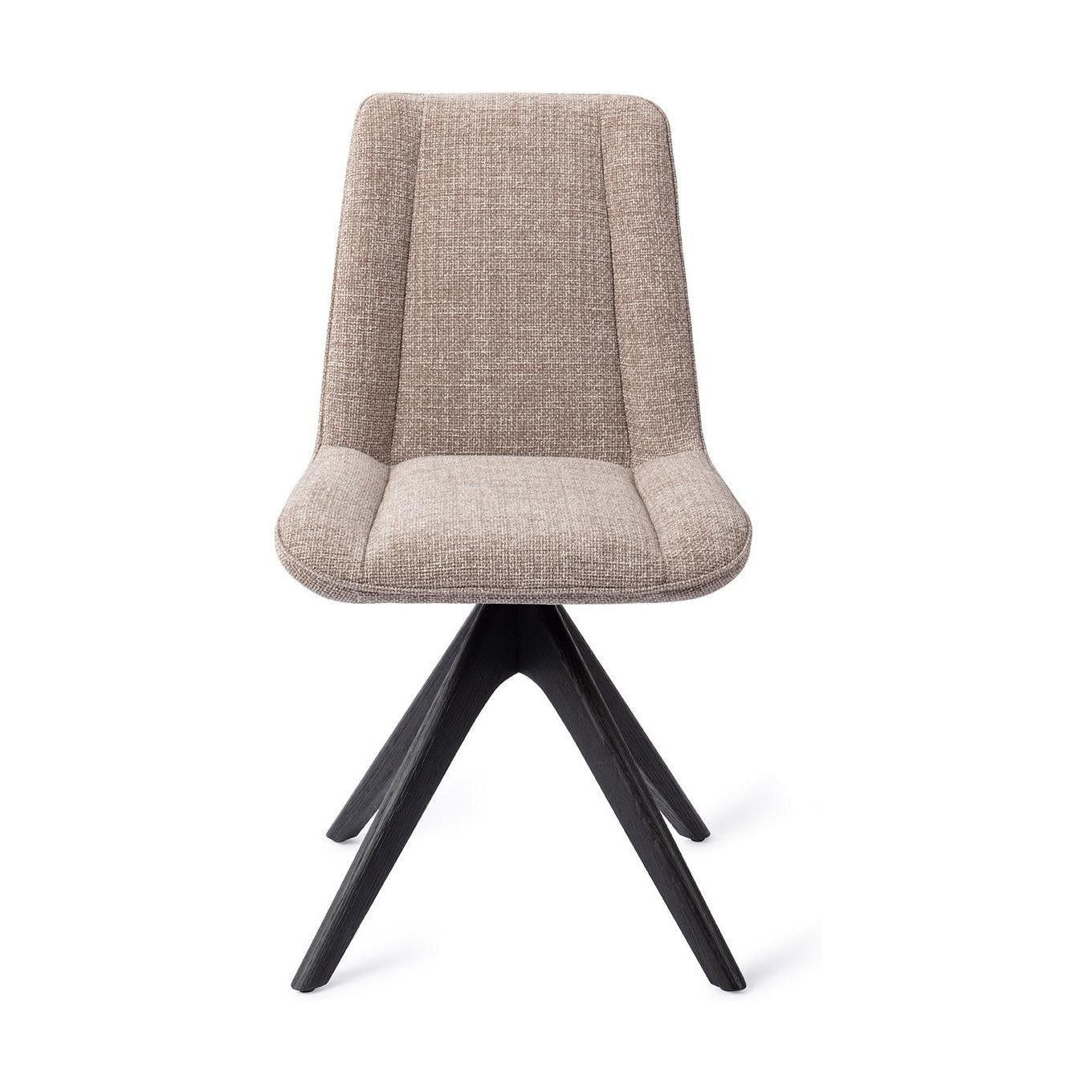 Jesper Home Umedo eetkamerstoel Grainy Greige revolve oak black