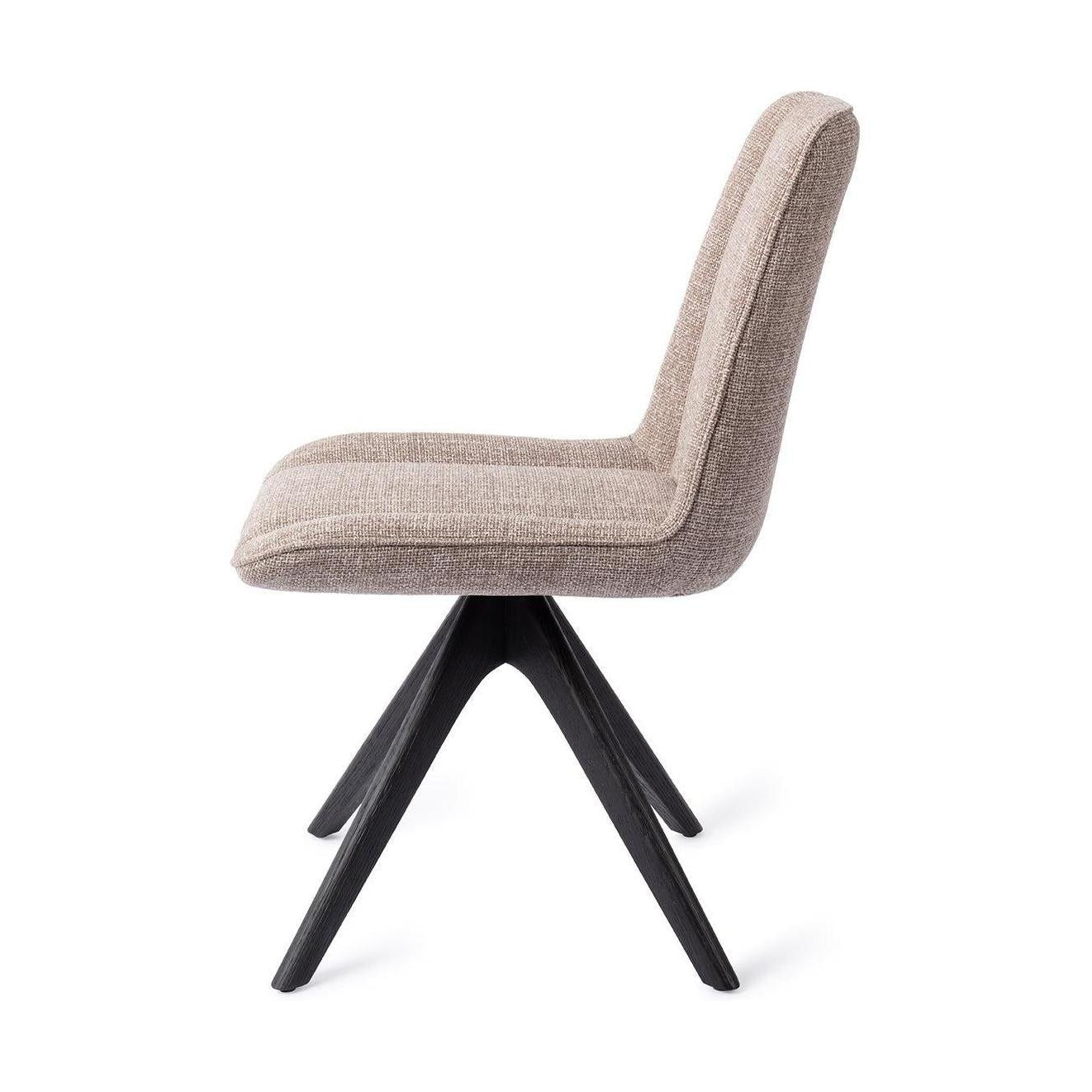 Jesper Home Umedo eetkamerstoel Grainy Greige revolve oak black