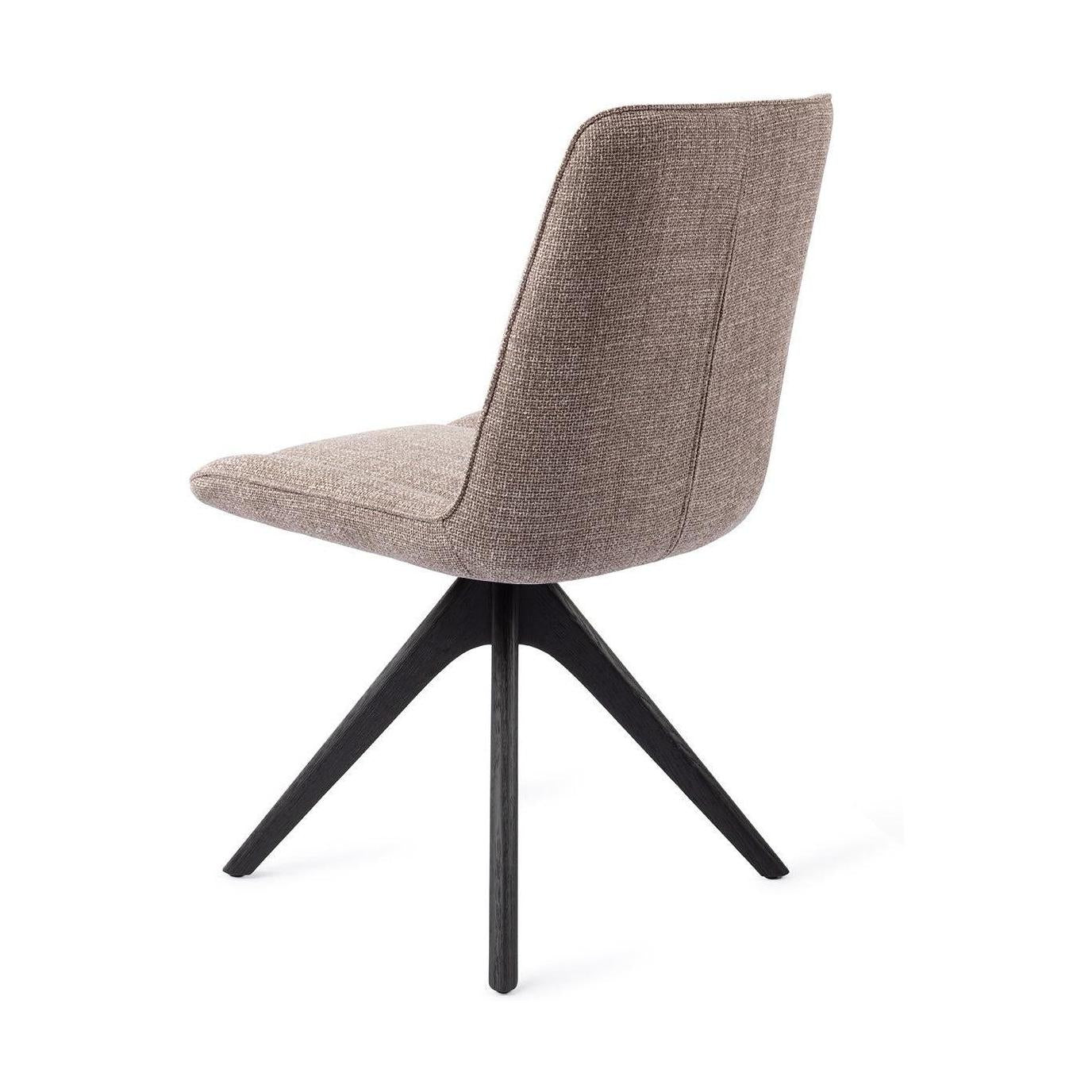 Jesper Home Umedo eetkamerstoel Grainy Greige revolve oak black