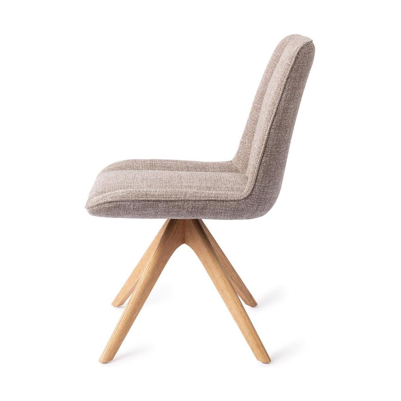 Jesper Home Umedo eetkamerstoel Grainy Greige revolve oak natural