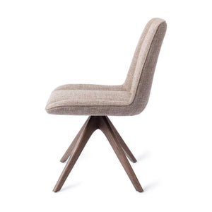 Jesper Home Umedo eetkamerstoel Grainy Greige revolve oak walnut