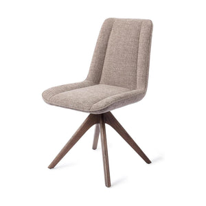 Jesper Home Umedo eetkamerstoel Grainy Greige revolve oak walnut