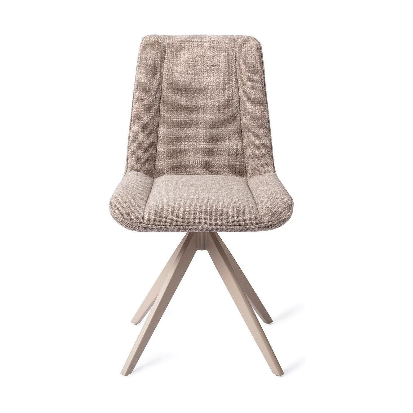 Jesper Home Umedo eetkamerstoel Grainy Greige turn beige