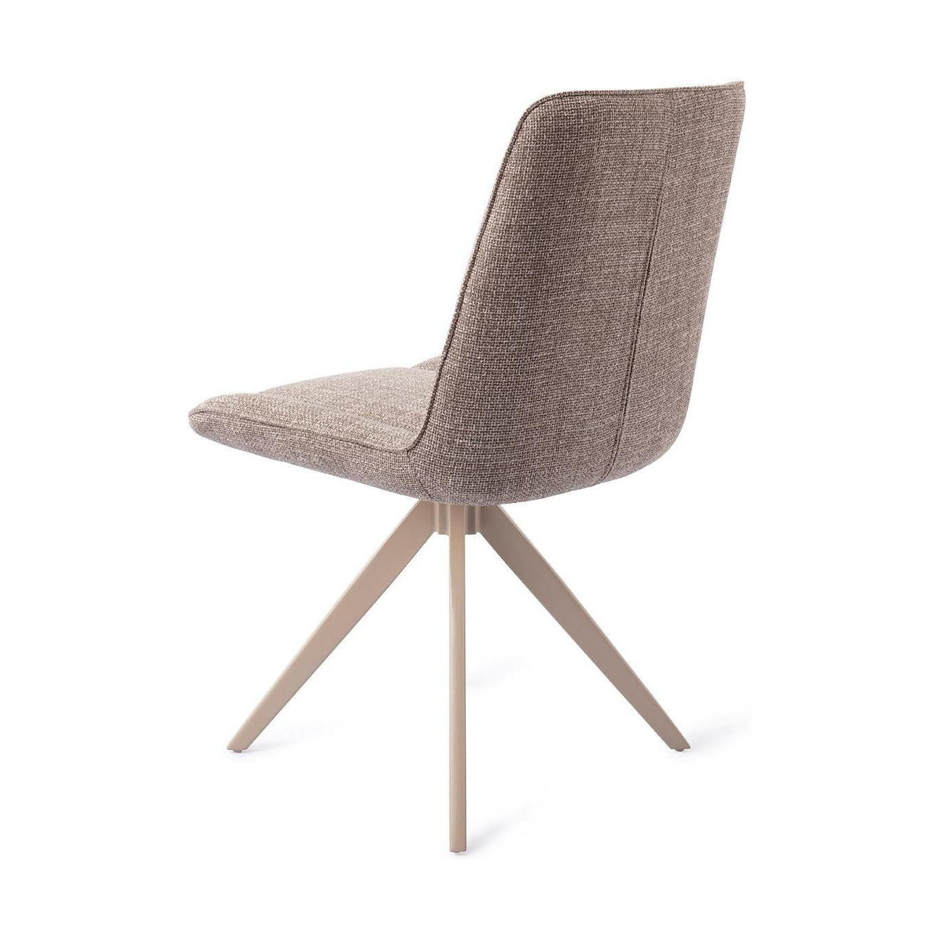 Jesper Home Umedo eetkamerstoel Grainy Greige turn beige