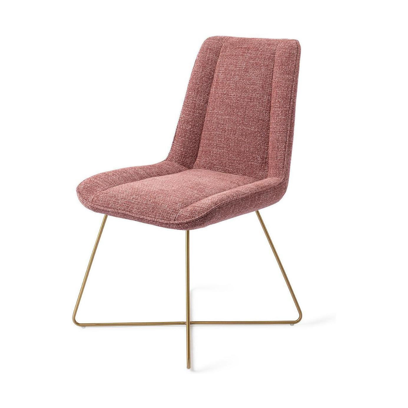 Jesper Home Umedo eetkamerstoel Scarlet Grain cross gold