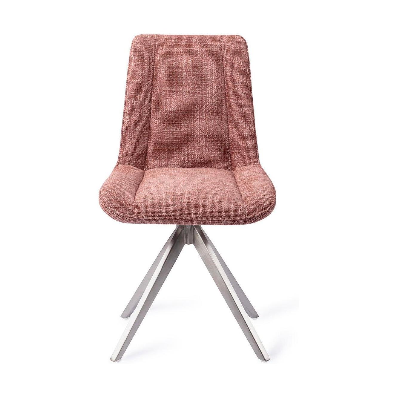 Jesper Home Umedo eetkamerstoel Scarlet Grain turn steel
