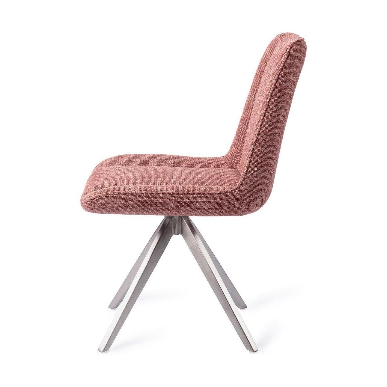 Jesper Home Umedo eetkamerstoel Scarlet Grain turn steel
