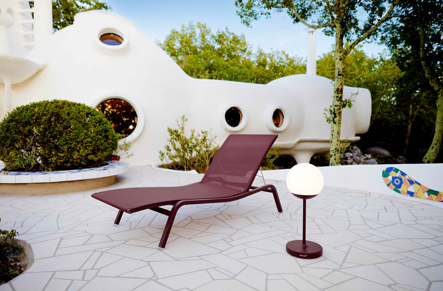 Fermob Alizé ligbed Stereo acapulco blue