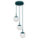 Fermob Mooon! hanglamp 3 stuks Ø15 cm Acapulco Blue
