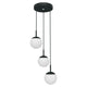 Fermob Mooon! hanglamp 3 stuks Ø15 cm Anthracite