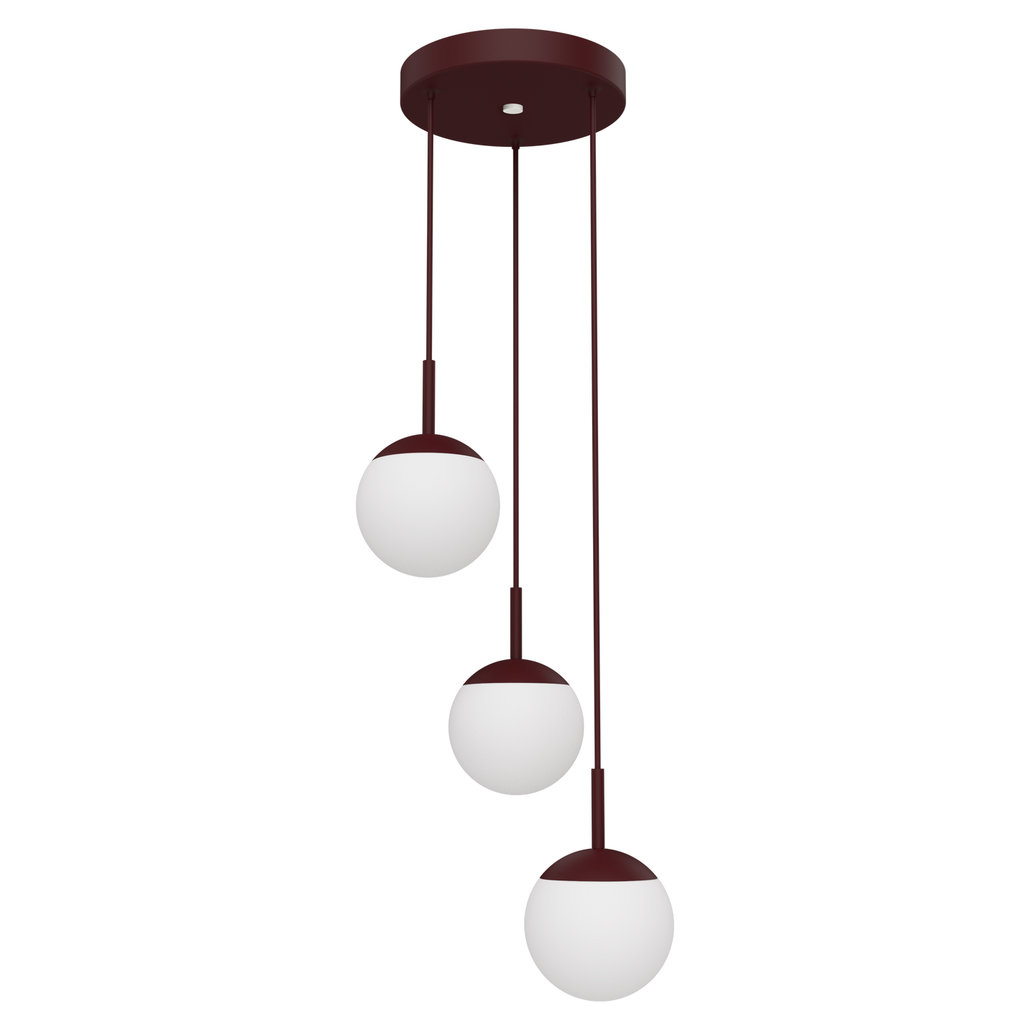 Fermob Mooon! Hanglamp 3 stuks Ø15 cm Black Cherry