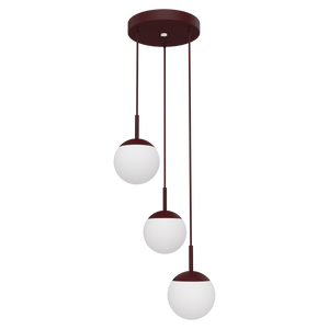 Fermob Mooon! Hanglamp 3 stuks Ø15 cm Black Cherry