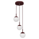 Fermob Mooon! Hanglamp 3 stuks Ø15 cm Black Cherry