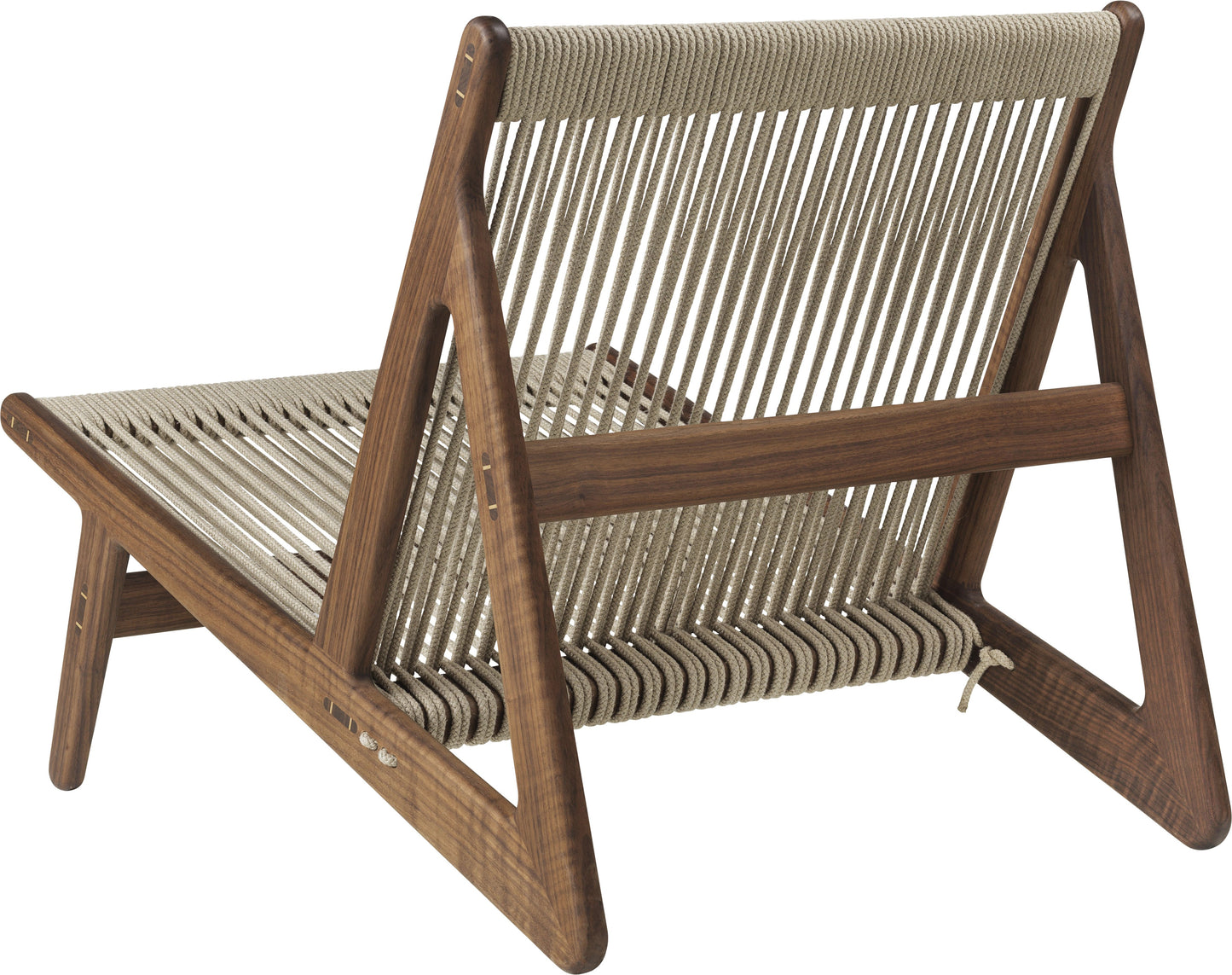 Gubi MR01 loungestoel geolied walnoot