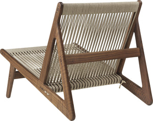 Gubi MR01 loungestoel geolied walnoot