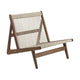 Gubi MR01 loungestoel geolied walnoot