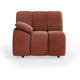 HKliving Wave bank left low arm Royal Velvet Magnolia