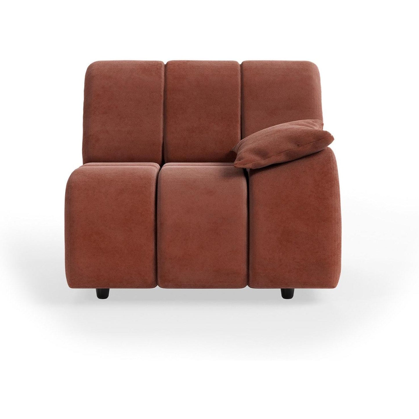 HKliving Wave bank right low arm Royal Velvet Magnolia