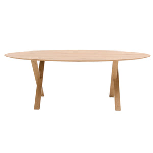 They & Me Madera eettafel ovaal 200x100 cm geolied eiken Naturel