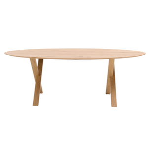 They & Me Madera eettafel ovaal 200x100 cm geolied eiken Naturel
