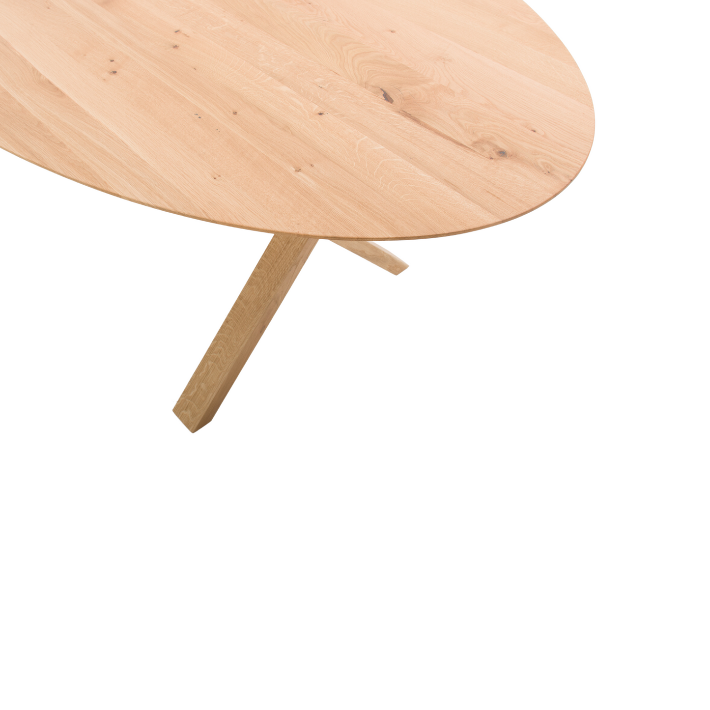 They & Me Madera eettafel ovaal 200x100 cm geolied eiken Naturel