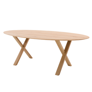 They & Me Madera eettafel ovaal 200x100 cm geolied eiken Naturel