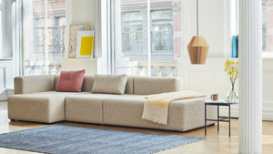 HAY Dot kussen Linen Blue