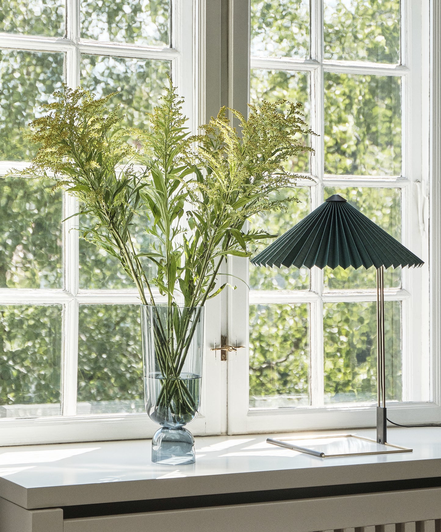 HAY Matin 380 tafellamp Green/Brass