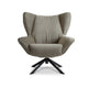 Dyyk Melle fauteuil Comeback Bruin draaibaar zwart