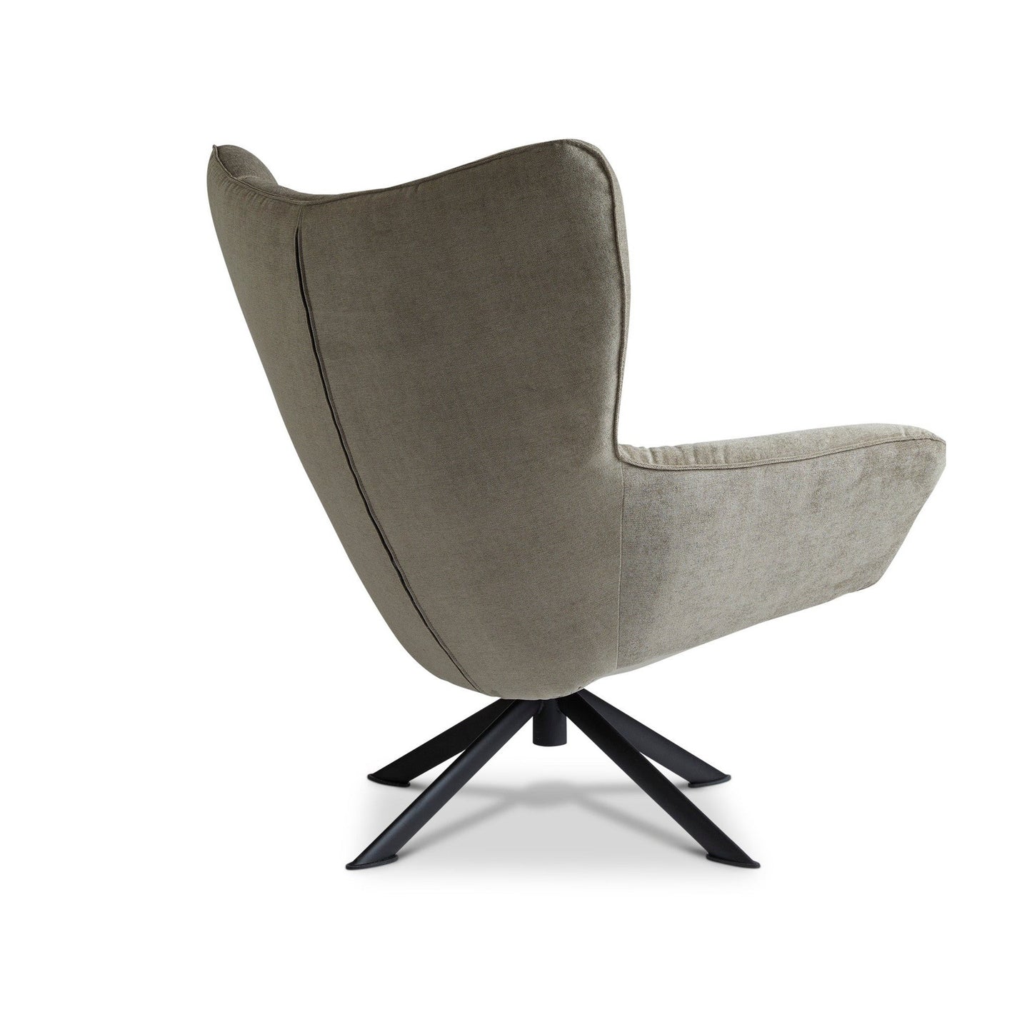 Dyyk Melle fauteuil Comeback Bruin draaibaar zwart