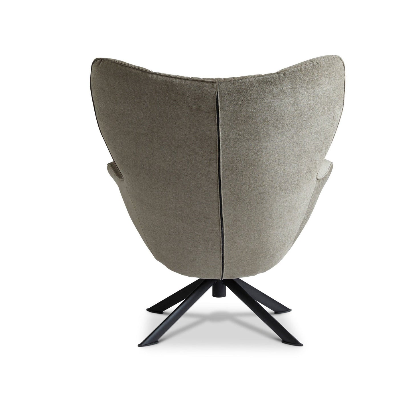Dyyk Melle fauteuil Comeback Bruin draaibaar zwart