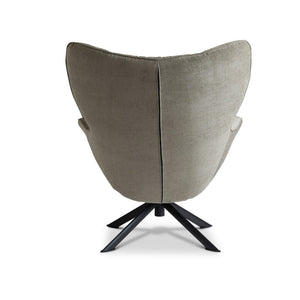 Dyyk Melle fauteuil Comeback Bruin draaibaar zwart