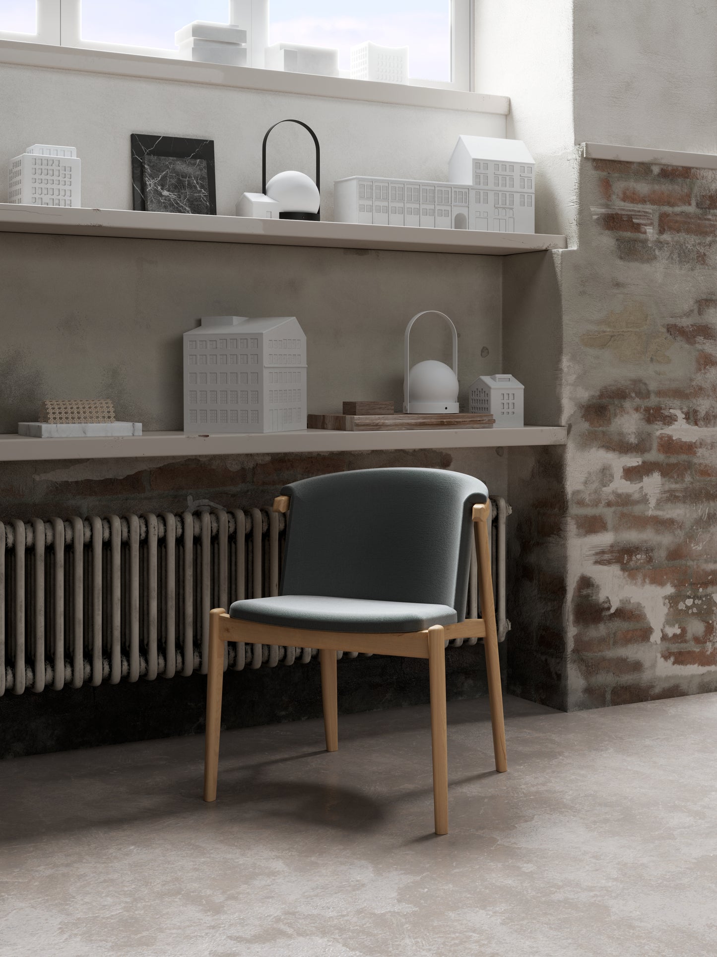 HelloChair HC306 Yava eetkamerstoel Cudy 01 Sesame eiken oil bianco