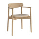 Bolia Merge eetkamerstoel met arm Monza Beige wit gepigmenteerd geolied eiken