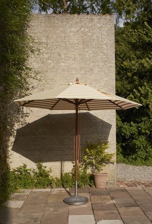Fritz Hansen Messina parasol Ø270 cm Golden Yellow Stripes