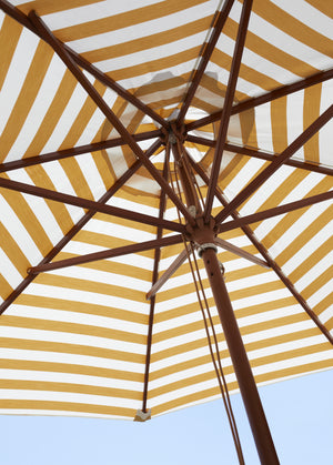 Fritz Hansen Messina parasol Ø270 cm Golden Yellow Stripes