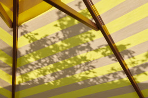 Fritz Hansen Messina parasol Ø300 cm Lemon/Sand Stripe